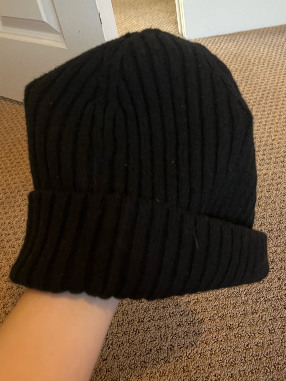 Black Knit Gap beanie